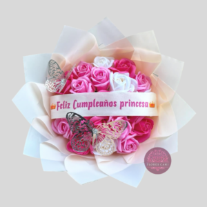 20 Rosas Eternas en Ramo
