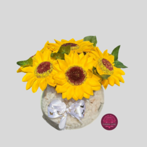 Girasoles Eternos en Pecera