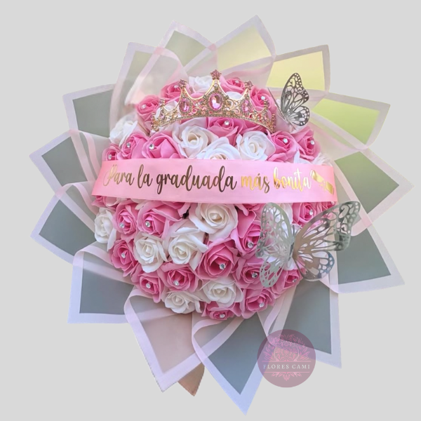 Delicado Ramo En Rosas Eternas