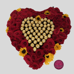 Lujoso Corazón de Rosas
