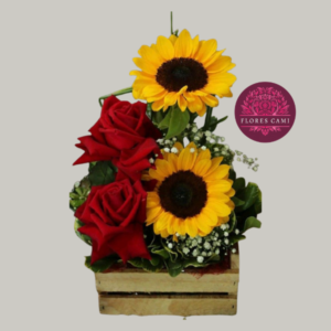 Arreglo en Rosas y Girasoles