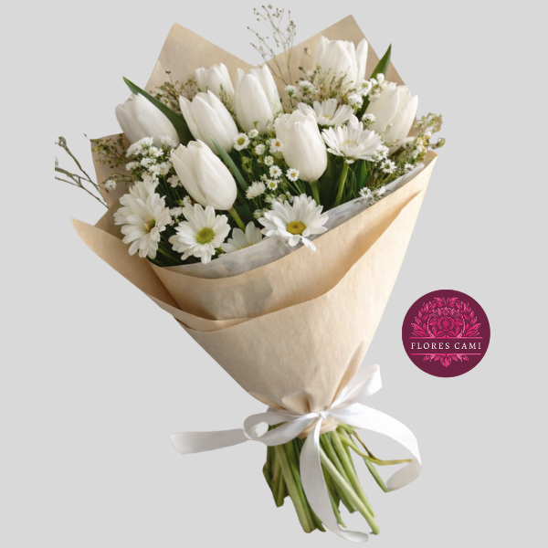 Ramo de Tulipanes Blancos