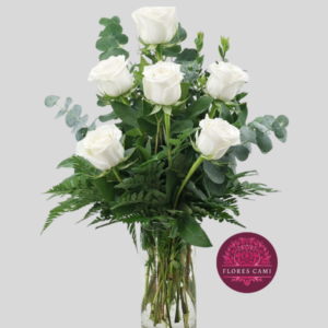 Florero en 6 Rosas