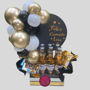 Arreglo Para Hombre Con Cervezas y Chocolates.