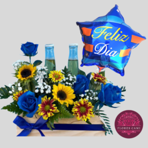 Arreglo Floral Cervecero + Globo