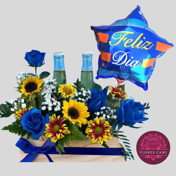 Arreglo Floral Cervecero + Globo