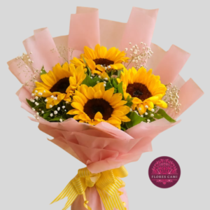 Ramo con 4 Girasoles